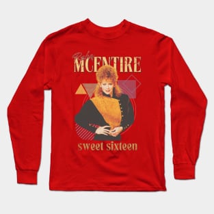 Reba McEntire Vintage 1955 // Sweet Sixteen Original Fan Design Artwork Long Sleeve T-Shirt